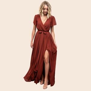 Baltic Born Rust Kristina Maxi Dress Size XS NWT